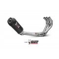 MIVV Full System 3x1, Oval Carbon, Standard Exhaust For Yamaha FJ-09 2013-2020
