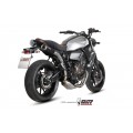 MIVV Full System 2x1, Ghibli Black, Alto/High up Exhaust For Yamaha XSR 700 2016-2022 MIVV Full System 2x1, Ghibli Black, Alto/High up Exhaust For Yamaha XSR 700 2016-2022