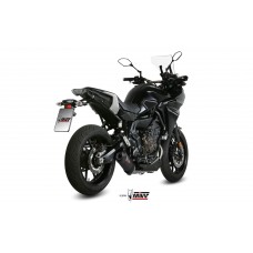 MIVV Full System 2x1, Oval Carbon, Standard Exhaust For Yamaha Tracer 700 2016-2022
