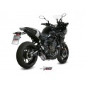 MIVV Full System 2x1, Oval Titanium, Standard Exhaust For Yamaha Tracer 700 2016-2022 MIVV Full System 2x1, Oval Titanium, Standard Exhaust For Yamaha Tracer 700 2016-2022