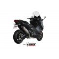 MIVV Full System 2x1, Oval Titanium, Standard Exhaust For Yamaha T-Max 530 17-19, 560 20-21