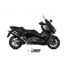 MIVV Full System 2x1, Speed Edge Black, Standard Exhaust For Yamaha T-Max 530 17-19, 560 20-21