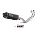 MIVV Full System 2x1, Speed Edge Black, Standard Exhaust For Yamaha T-Max 530 17-19, 560 20-21 MIVV Full System 2x1, Speed Edge Black, Standard Exhaust For Yamaha T-Max 530 17-19, 560 20-21