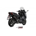 MIVV Full System 2x1, Oval Black, Standard Exhaust For Yamaha T-Max 530 17-19, 560 20-21
