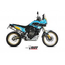 MIVV Slip-on, Dakar Stainless Steel, Standard Exhaust For Yamaha Ténéré 700 2019-2022