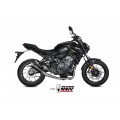MIVV Full System 2x1, Gppro Black, Alto/High up Exhaust For Yamaha MT-07 / FZ-07 2021-2022