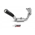 MIVV Full System 3x1, X-M1 Black, Alto/High up Exhaust For Yamaha MT-09 / FZ-09 2021-2022 MIVV Full System 3x1, X-M1 Black, Alto/High up Exhaust For Yamaha MT-09 / FZ-09 2021-2022