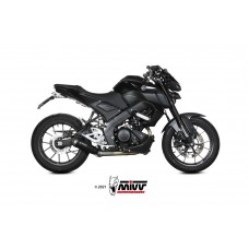 MIVV Full System 1x1, X-M1 Black, Standard Exhaust For Yamaha MT-125 2020-2022