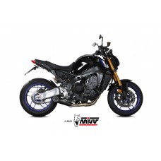 MIVV Full System 3x1, X-M5 Black, Standard Exhaust For Yamaha MT-09 / FZ-09 2021-2022