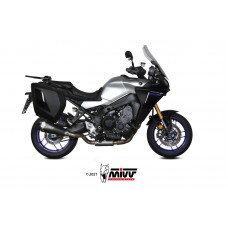 MIVV Full System 3x1, Delta Race Black, Standard Exhaust For Yamaha FJ-09 / MT-09 Tracer 2021-2022