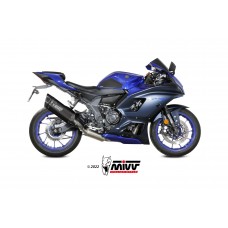 MIVV Full System, SR-1 Black Titanium, Standard Exhaust For Yamaha R7 2022-2023