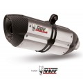MIVV Sound Inox, 2 Slip-On, Under The Saddle Position Exhaust For Aprilia Dorsoduro 750 2008-2020