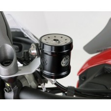 Motocorse Billet Aluminum Round Brake Reservoir With Titanium Cap (49mL) Motocorse Billet Aluminum Round Brake Reservoir With Titanium Cap (49mL)