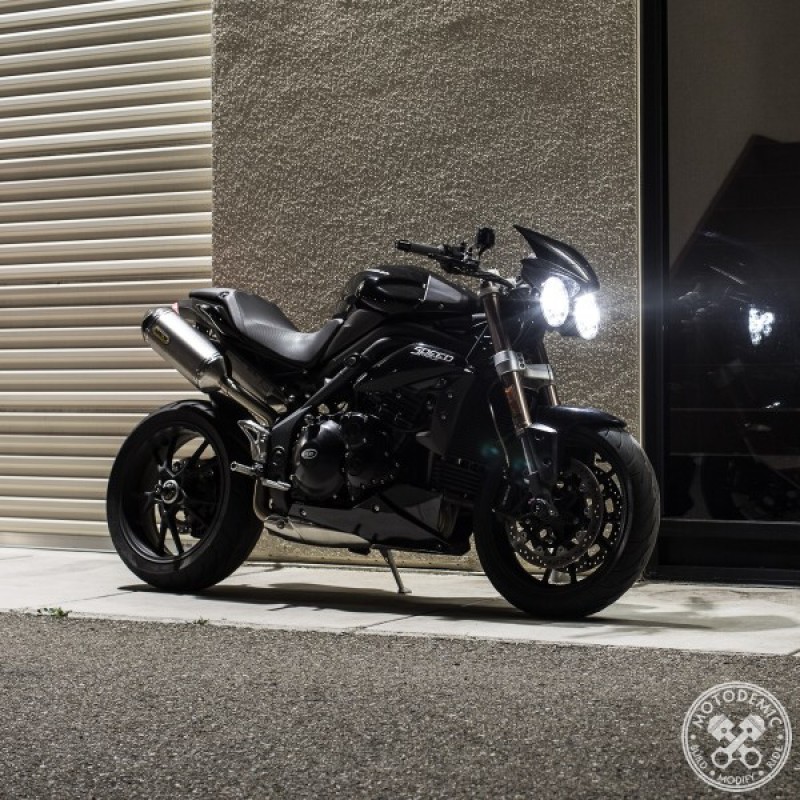 Motodemic Dual LED Headlight Conversion Kit for the 20122016 Triumph