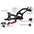 CNC Racing RPS Adjustable Rearset for the Ducati Panigale V4 / S / R - with Carbon Heel guard