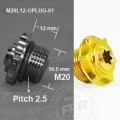 PROTI Titanium Engine Oil Fill Plug for Ducati Honda Kawasaki Triumph and Yamaha - M20x2.5 PROTI Titanium Engine Oil Fill Plug for Ducati Honda Kawasaki Triumph and Yamaha - M20x2.5
