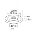 Proti Titanium Universal Washer M10WS-TI Proti Titanium Universal Washer M10WS-TI