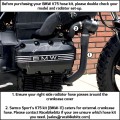 SamcoSport 5 Piece Silicone Coolant Hose Set For BMW K75 (85-96) - EXTERNAL CRANK HOSE