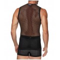 SIX2 Lightweight Sleeveless Mesh Shirt