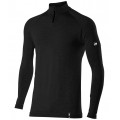 SIX2 Merino Wool Long-sleeve Mock Neck with Zip