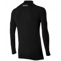 SIX2 Merino Wool Long-sleeve Mock Neck with Zip