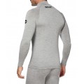 SIX2 Merino Wool Long-sleeve Mock Neck with Zip