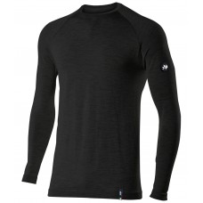 SIX2 Lightweight Merino Wool Long-sleeve Mock Neck Shirt