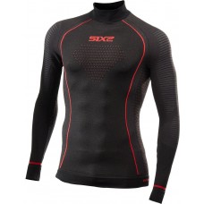 SIX2 Thermal Long-sleeve Mock Neck Shirt