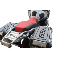 TechSpec Pannier Lid Guards for the BMW R 1200 / 1250 GS Adventure (GSA) (14-24) Combo Pkg, Right, Left and Tail Set - Gray / Black