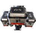 TechSpec Pannier Lid Guards for the BMW R 1200 / 1250 GS (14+) BLACK on GRAY, COMBO KIT, RIGHT, LEFT & TAIL