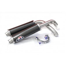 Termignoni Carbon Fiber Slip-ons (45mm dia) for Ducati 998 / 996 / 916 / 748 - (Formally Ducati Performance 96103402B)