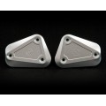 Motocorse Billet Front Brake and Clutch Reservoir Covers for Ducati Multi 1000  GT 1000  Streetfighter and ST3/ST4
