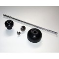 Motocorse Titanium and Delrin Rear axle Slider for Ducati's with Small Single sided Hub