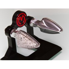 Motocorse SYENCRO billet homologated led blinkers pair with integrated resistors