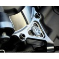 Motocorse Billet Aluminum Clutch Cover W/ Cable Bracket and Titanium Hardware for MV 3 cylinder Models