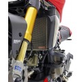 MotoCorse Titanium Water Radiator And oil Cooler Guards for the Ducati Monster 1200 & 2017+ Supersport