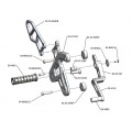 WOODCRAFT Kawasaki Ninja 650 (12-16) Complete Adjustable Rearset Kit W/Shift & Brake Pedals - Black