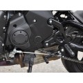 WOODCRAFT Kawasaki Ninja 650 (12-16) Complete Adjustable Rearset Kit W/Shift & Brake Pedals - Black