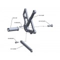 WOODCRAFT Kawasaki Ninja 650R (09-11) Rearset Kit Black w/Shift Pedal WOODCRAFT Kawasaki Ninja 650R (09-11) Rearset Kit Black w/Shift Pedal