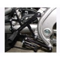 WOODCRAFT Kawasaki Ninja 650R (09-11) Rearset Kit Black w/Shift Pedal