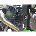 WOODCRAFT Kawasaki ZX-6R 636 (13-18) Rearset Kit W/Brake Pedal only - Black