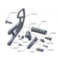 WOODCRAFT Kawasaki ZX-10R (06-10) Complete Rearset Kit W/Shift & Brake Pedals Black WOODCRAFT Kawasaki ZX-10R (06-10) Complete Rearset Kit W/Shift & Brake Pedals Black