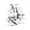 WOODCRAFT Suzuki SV650 (03-11) Complete GP Shift Rearset Kit, with Pedals, Black WOODCRAFT Suzuki SV650 (03-11) Complete GP Shift Rearset Kit, with Pedals, Black