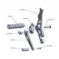 Woodcraft Suzuki GSX-R600 / GSX-R750 (06-10) Black - Complete Rearset Kit with Shift and Brake Pedals Woodcraft Suzuki GSX-R600 / GSX-R750 (06-10) Black - Complete Rearset Kit with Shift and Brake Pedals