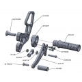 WOODCRAFT Suzuki GSXR1000 '07-08 - Complete Rearset Kit with Shift and Brake Pedals WOODCRAFT Suzuki GSXR1000 '07-08 - Complete Rearset Kit with Shift and Brake Pedals