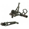 WOODCRAFT Suzuki GSX-R1000 (09-16) GSX-R600 / GSX-R750 (2011+) Black - Complete Rearset Kit W/Shift & Brake Pedals