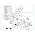 WOODCRAFT Honda CBR250 Complete Adjustable Rearset Kit - GP WOODCRAFT Honda CBR250 Complete Adjustable Rearset Kit - GP