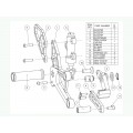 WOODCRAFT Honda CBR250 Complete Adjustable Rearset Kit - Standard Shift WOODCRAFT Honda CBR250 Complete Adjustable Rearset Kit - Standard Shift