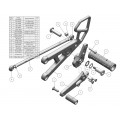 WOODCRAFT Yamaha R6 (06-16) Complete Rear Set Kit Standard Shift BLACK WOODCRAFT Yamaha R6 (06-16) Complete Rear Set Kit Standard Shift BLACK