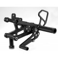 WOODCRAFT Yamaha R6 (06+) Rear Set Kit with Shift Pedal GP Shift BLACK WOODCRAFT Yamaha R6 (06+) Rear Set Kit with Shift Pedal GP Shift BLACK